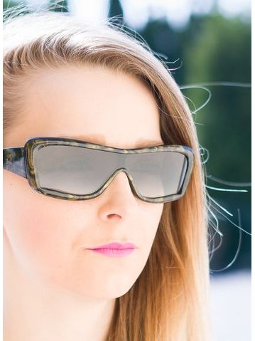 Damskie okulary przeciwsłoneczne John Galliano - purpurowy -
