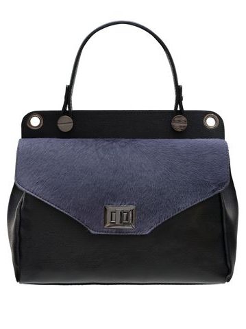 Borsa a mano da donna in pelle Glamorous by GLAM - Blu -