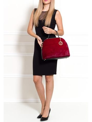 Bolso de cuero de mano para mujer Glamorous by GLAM - Rojo -