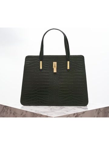 Borsa a mano da donna in pelle Glamorous by GLAM - Verde -