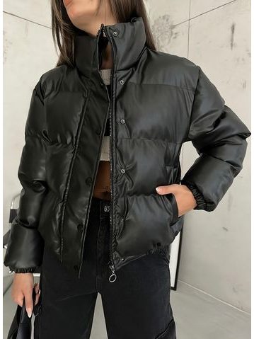 Női téli kabát Due Linee - Fekete -