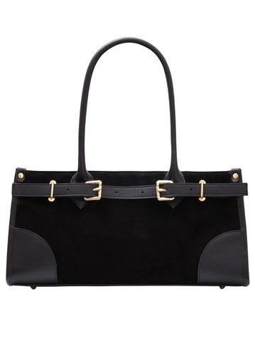 Glamorous by GLAM Geantă de umăr din piele pentru femei - Neagră -