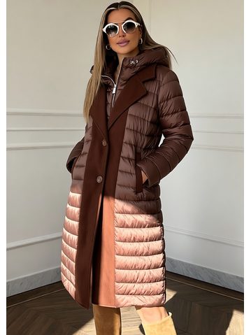 Winter jacket Due Linee - Brown -