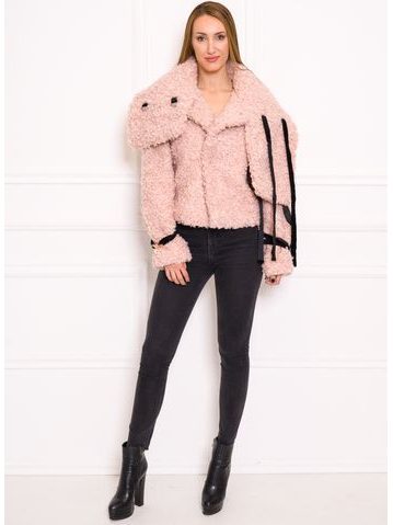 Women's winter jacket Due Linee - Pink -