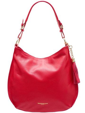 Bolso de hombro de cuero para mujer Glamorous by GLAM - Rojo -