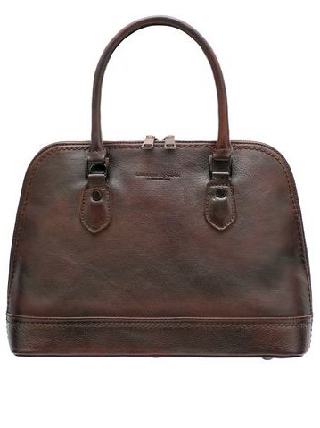 Real leather handbag Glamorous by GLAM Santa Croce - Brown -