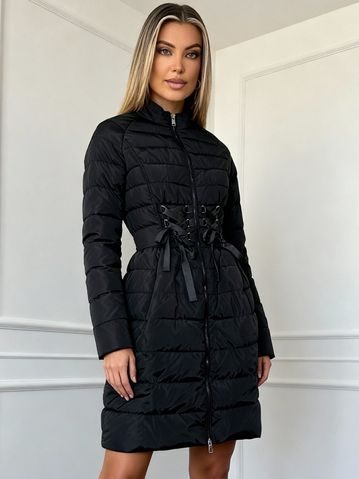 Női téli kabát Due Linee - Fekete -