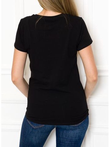 Women's T-shirt Due Linee - Black -