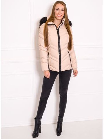 Chaqueta de invierno para mujer Due Linee - Beige -