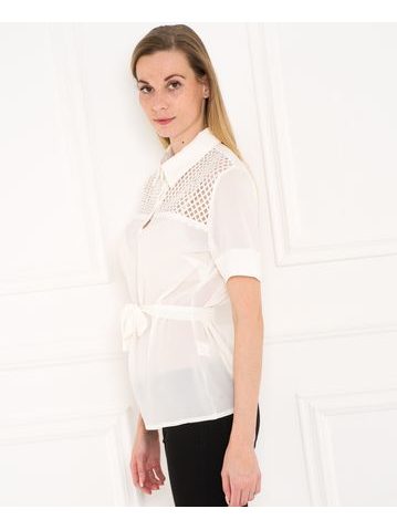 Top de mujer Due Linee - Blanco -