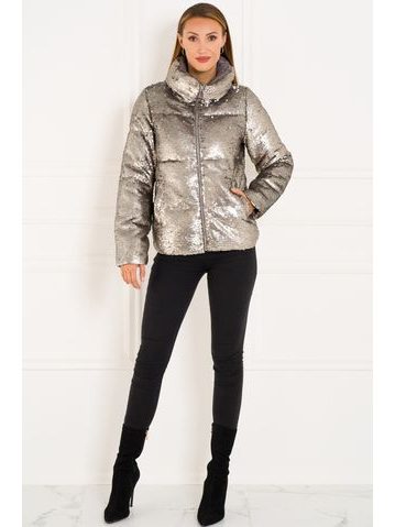 Winter jacket Due Linee - Silver -