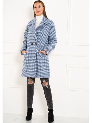 Women's coat CIUSA SEMPLICE - Blue -