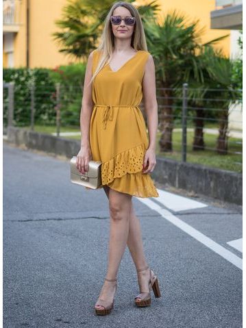 Rochie de vară damă Glamorous by Glam - Galbenă -