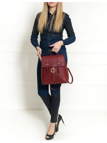 Women's real leather backpack Glamorous by GLAM - Green -