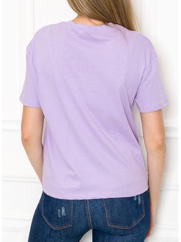 Camiseta para mujer Due Linee - Violeta -