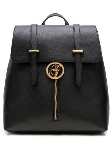 Women's real leather backpack Glamorous by GLAM - Black -