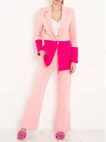 Pantalones de mujer Due Linee - Marrón -