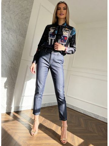 Top donna Due Linee - Nero -