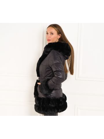 Chaqueta de invierno para mujer Due Linee - Negro -