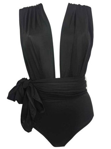 Body donna Due Linee - Nero -