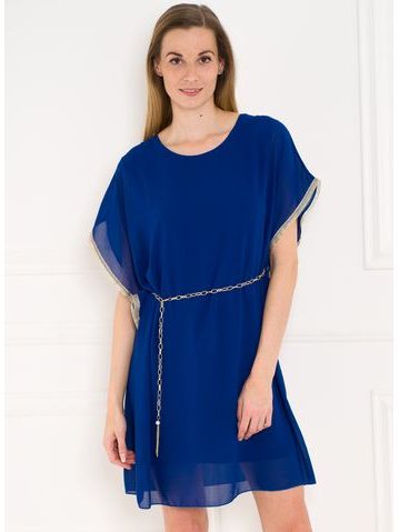 Antické letné šaty kráľovsky modré -