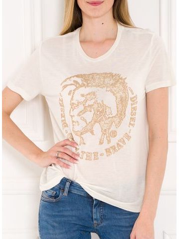 Camiseta para mujer DIESEL - Beige -