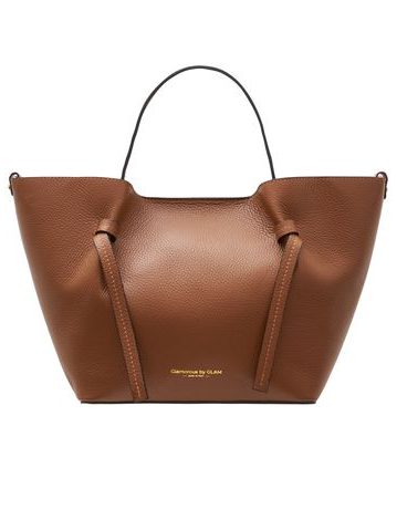 Real leather handbag Glamorous by GLAM - Brown -