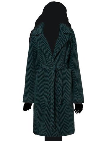 Women's coat Due Linee - Green -