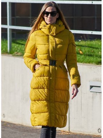 Chaqueta de invierno para mujer Due Linee - Amarillo -