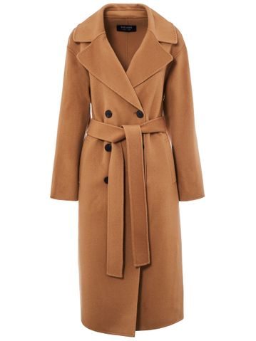 Dámská kožená kabelka přes velká rameno se srstí a zdobením - béžová -