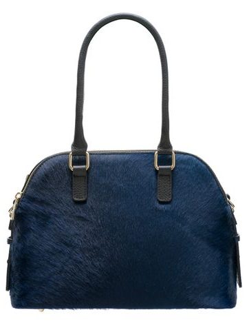 Real leather shoulder bag Glamorous by GLAM - Dark blue -