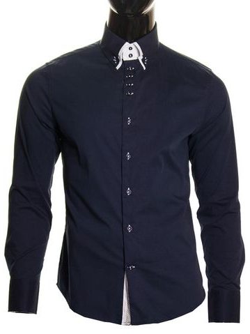 Camicia uomo - Blu scuro -