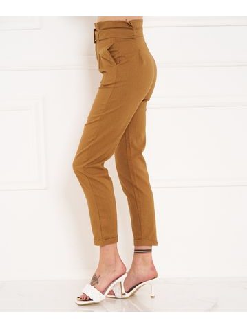 Pantalones de mujer Due Linee - Marrón -