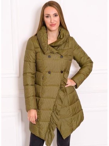 Women's winter jacket Due Linee - Yellow -