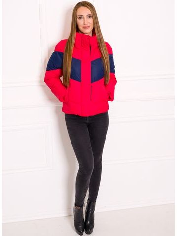 Women's winter jacket Due Linee - Red -