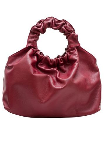 Bolso de cuero de mano para mujer Glamorous by GLAM - Borgoña -