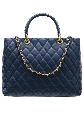 Bolso de cuero de mano para mujer Glamorous by GLAM - Azul -