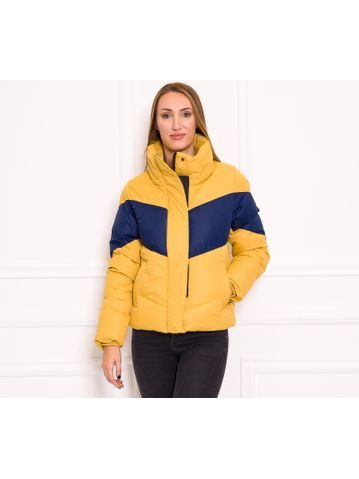 Women's winter jacket Due Linee - Yellow -