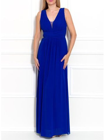 Vestido largo de mujer Due Linee - Azul -