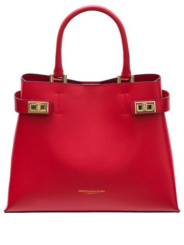 Real leather handbag Glamorous by GLAM - Red -