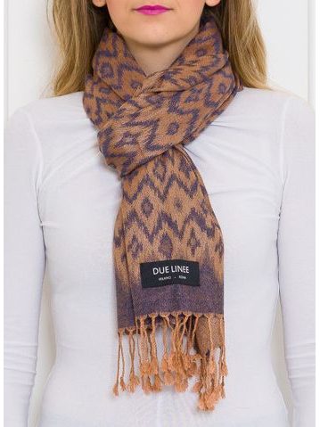 Women's scarf Due Linee - Blue -