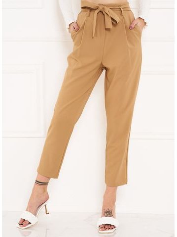 Pantalones de mujer Due Linee - Marrón -