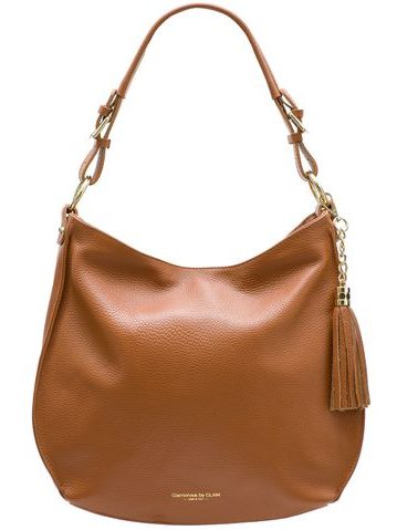 Bolso de hombro de cuero para mujer Glamorous by GLAM - Marrón -