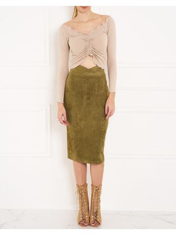 Crop-top donna CIUSA SEMPLICE - Beige -