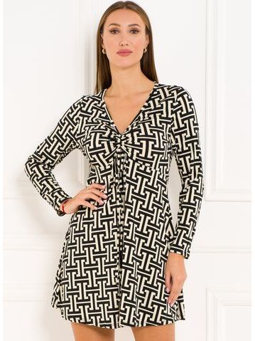 Vestido de mujer CIUSA SEMPLICE - Blanco-negro -