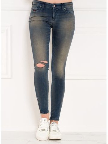 Dámské denim Diesel jeany Skinzee-low-zip super slim L32 -