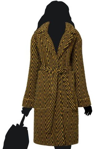 Cappotto donna Due Linee - Giallo -