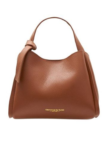 Real leather handbag Glamorous by GLAM - Brown -
