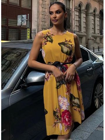 Abiti estivi donna Glamorous by Glam - Giallo -