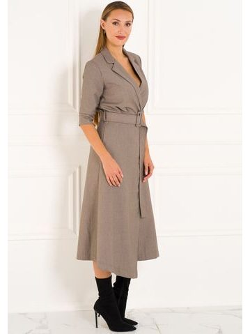 Midi dress Due Linee - Grey -